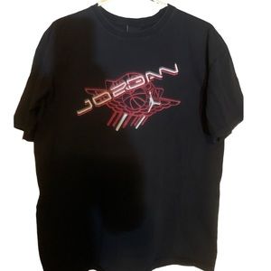 Vintage air Jordan retro graphic T-shirt black Distressed